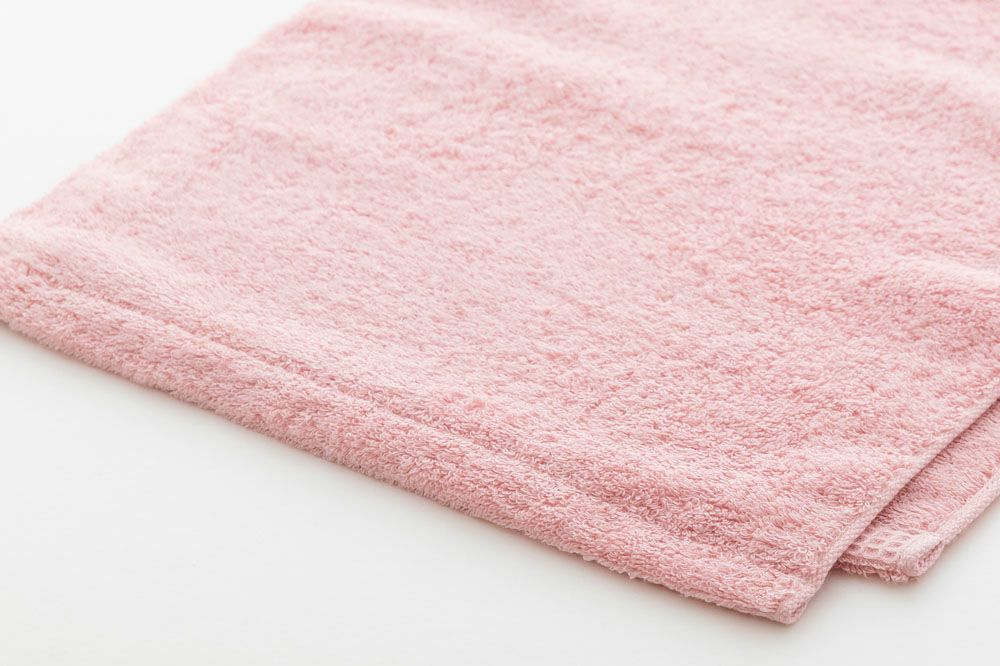 LifE フェイスタオル　サーモンピンク