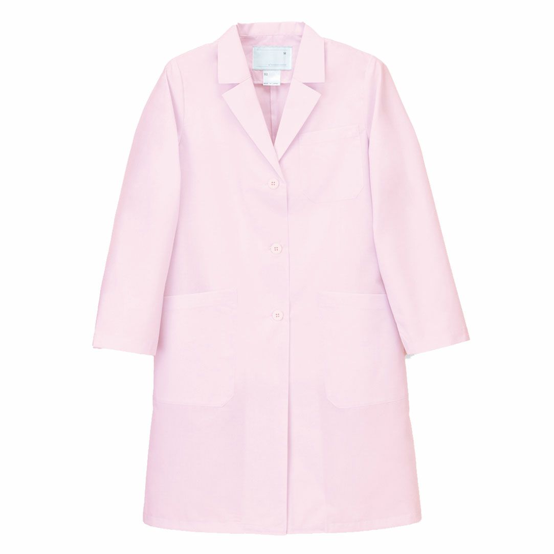 SE-3555 女子シングル診察衣　ピンク